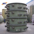  FRP GRP fiberglass material fume gas scrubber tower system Factory